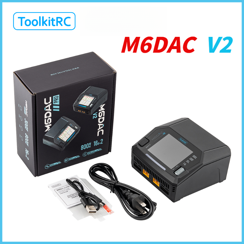 Drone Racing Charger - ToolkitRC M6DAC V2 RC 자동차 7.4v