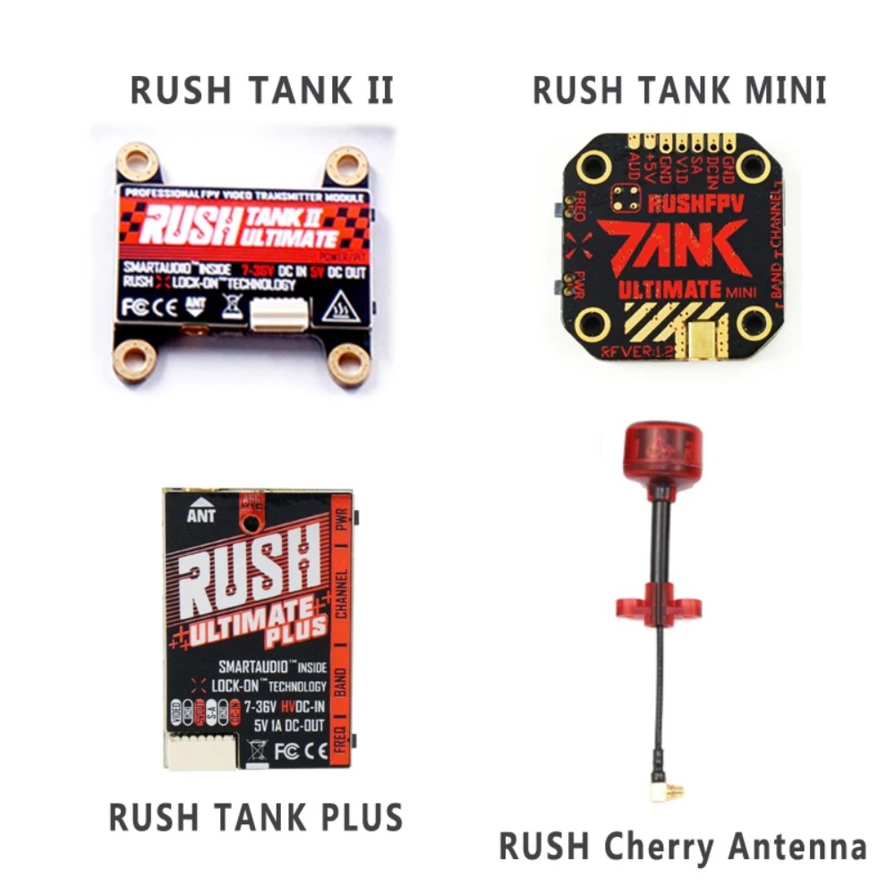 Drone Racing Receiver - RUSH TANK Ultimate II/Mini/PLUS/solo VTX 5.8GHz