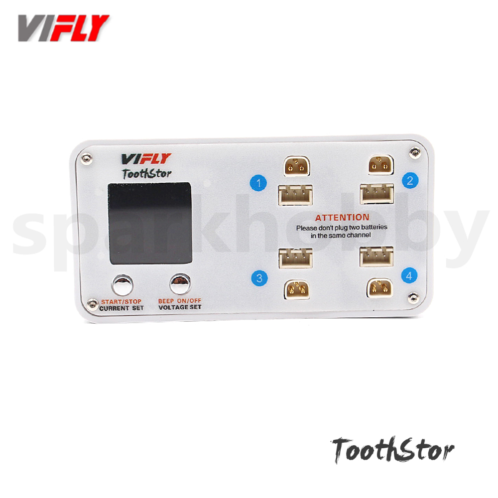 Drone Racing Charger - VIFLY ToothStor 4포트 2S 밸런스 충전기,