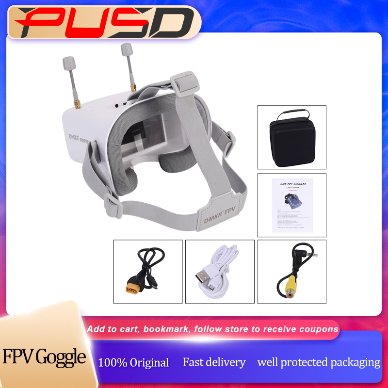 오리지널 008D PRO 화이트 FPV 고글(DVR 포 - Drone Racing Goggles 리뷰 및 가격