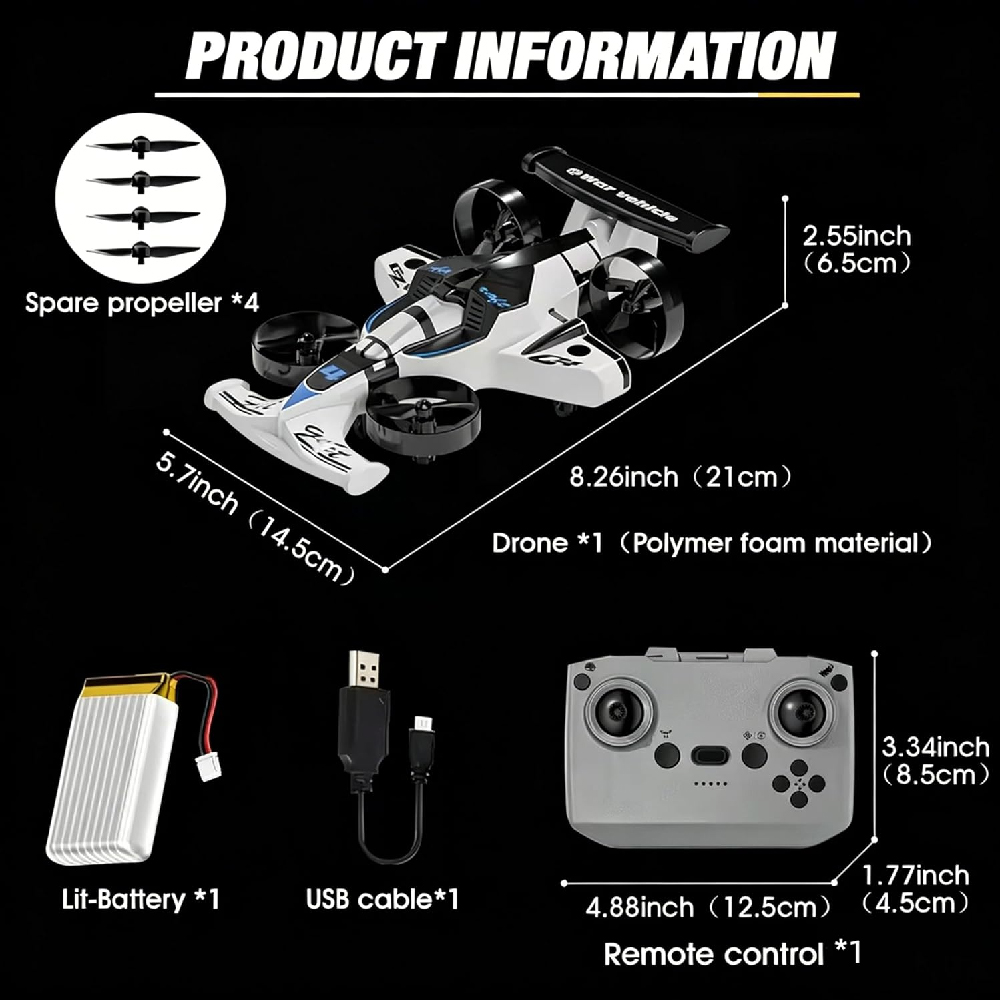 리모컨 폼 제트 비행기 자동차 2-in-1 미니 드론, - Drone Racing Battery 리뷰 및 가격