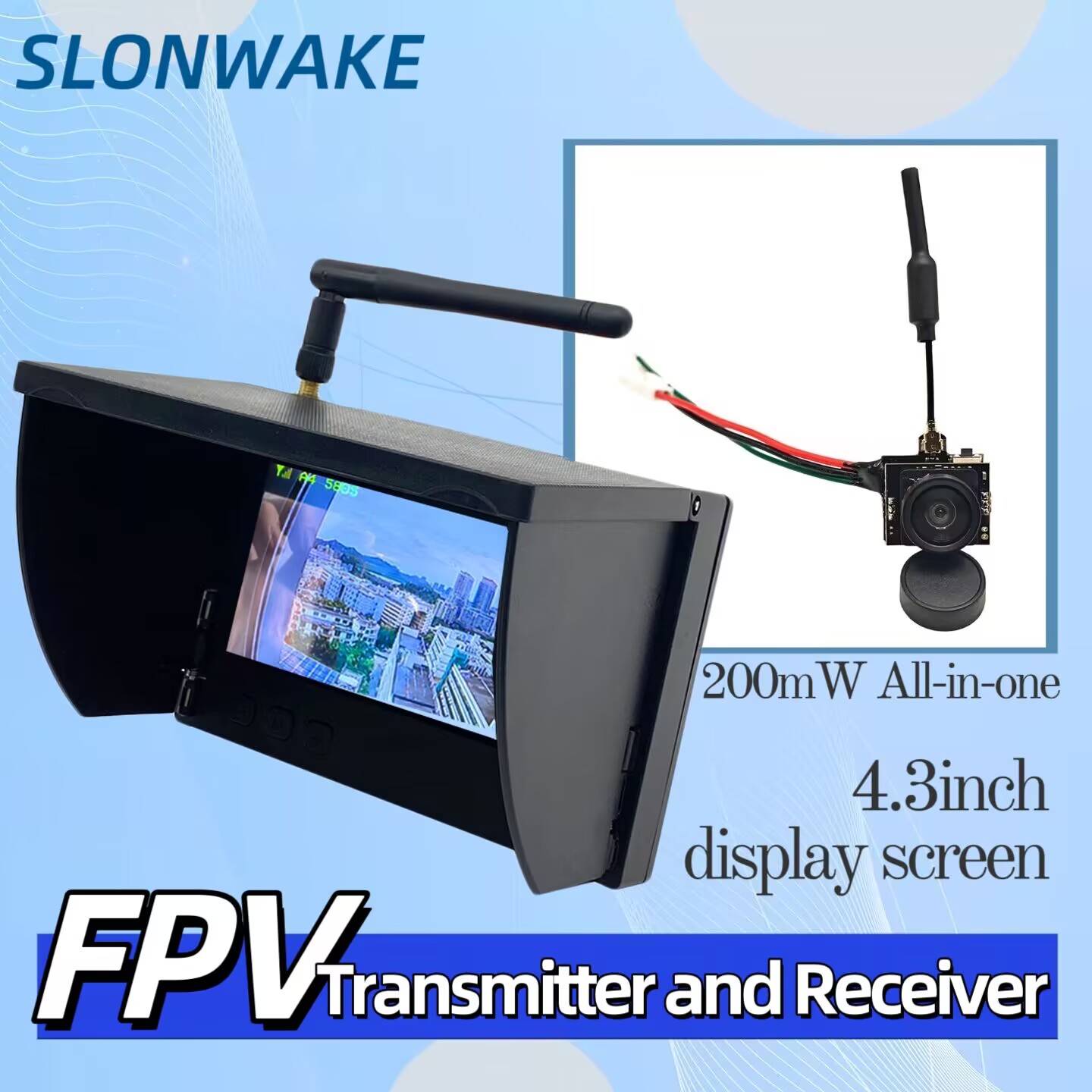 SLONWAKE 5.8G 아날로그 비디오 전송 카메라  - Drone Racing Transmitter 리뷰 및 가격