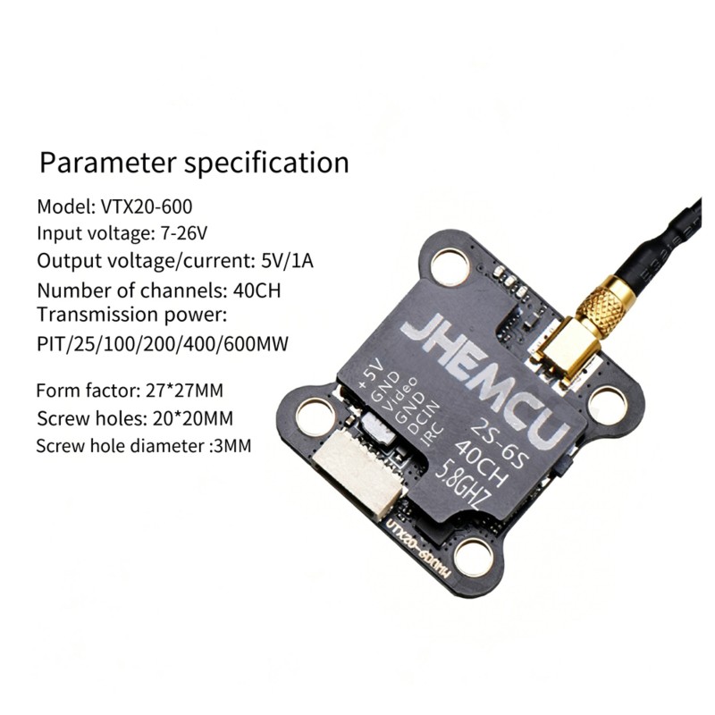 【TODAY-BUY】~@ JHEMCU VTX20-600 - Drone Racing Charger 리뷰 및 가격