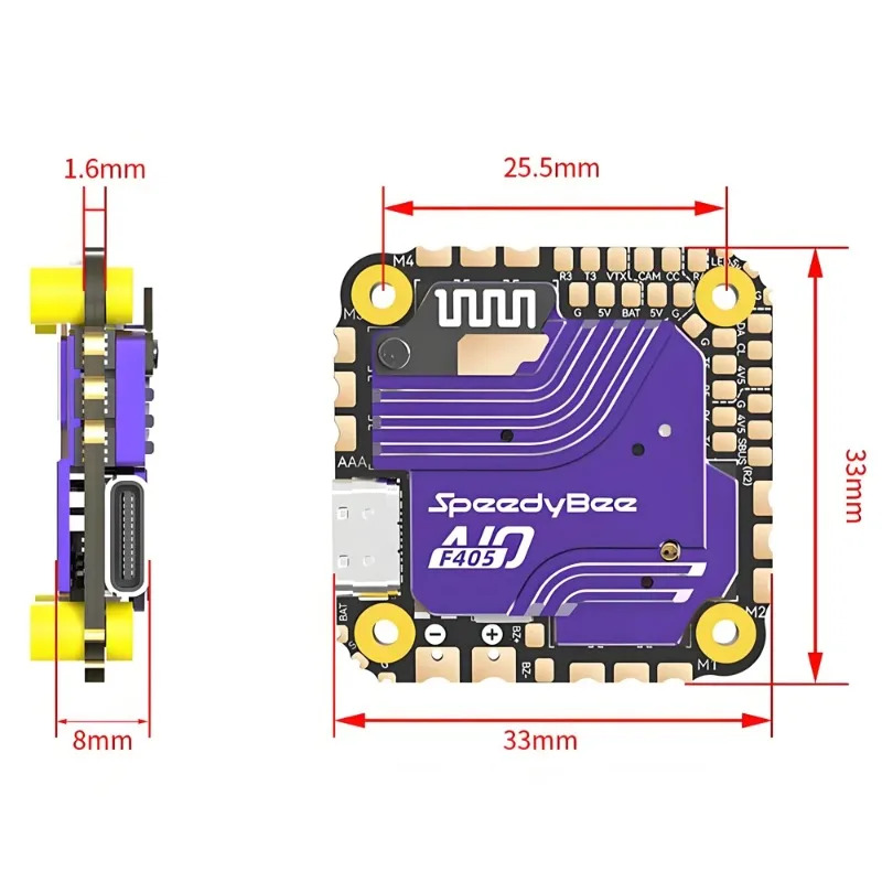 SpeedyBee F405 AIO 비행 컨트롤러 40A - Drone Racing Flight Controller 리뷰 및 가격