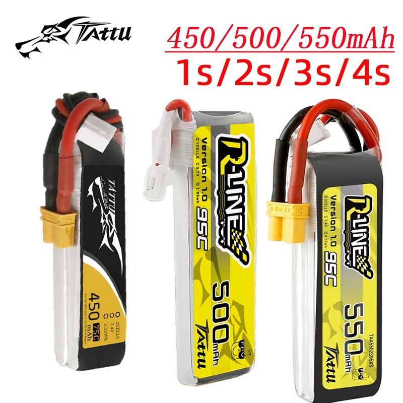3Pcs 새로운 TATTU 450/500/550mAh  - Drone Racing Battery 리뷰 및 가격
