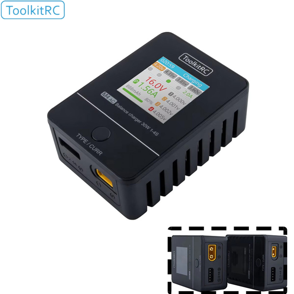 ToolkitRC M4AC 30W 소형 AC 충전기 1 - Drone Racing Charger 리뷰 및 가격